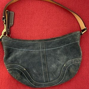 Suede mini bag